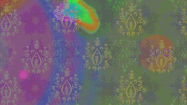 Taslak desenli, modaya uygun kumaş deseni. Raster illüstrasyonu. Renkli Bahar Teması eskiz kalıbı. Şirin çiçek elementleri. Düz Çiçek Elementleri Tasarımı.