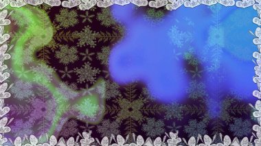 Mavi renkte etnik çiçeklerle kusursuz bir desen. Raster Çiçek İllüstrasyon Şirin Tekstil.