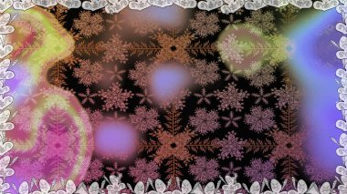 Kahverengi renkli çiçekler. Raster illüstrasyonu. Kusursuz çiçek deseni. Düz Çiçek Elementleri Tasarımı. Asya tekstil tarzında. Renkli Bahar Teması Kusursuz Arkaplan.