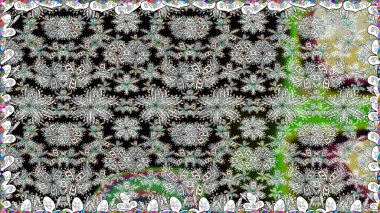 Gri renkli çiçekler. Raster illüstrasyonu. Kusursuz çiçek deseni duvar kağıdı için kullanılabilir.