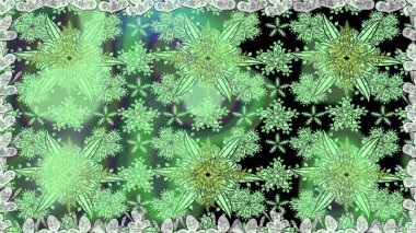 Çiçeklerle suluboya desenli çiçek deseni. Raster illüstrasyonu. Yeşil renkli Asyalı tekstil.