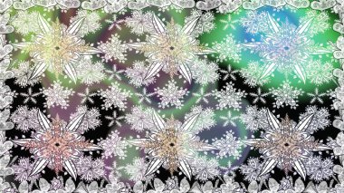 El çizimi çiçekli, soyut, pürüzsüz desen. Raster illüstrasyonu. Gri renkli çiçekler.