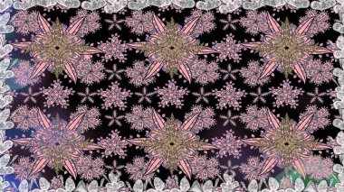 Tomurcukları çiçek olan sevimli bir çiçek deseni. Kusursuz bir geçmişi var. Raster illüstrasyonu. Kumaş, tekstil, duvar kağıdı baskısı için. Eski usul. Raster..