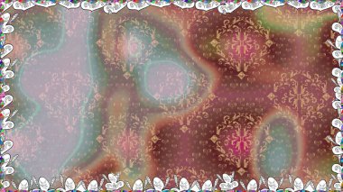 Suluboya kusursuz desen. Suluboya tarzında gri renkli çiçekler. Çiçek izi.