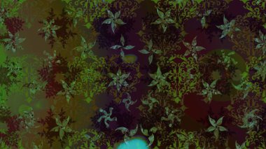 Yeni yıl dekoratif kar taneleri arka plan. Kışın kar karalamalar pul. El Noel Raster çizilen illüstrasyon.