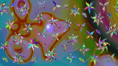 Dekorasyon ve tasarım için güzel bir desen. Ton halinde. Suluboya desenli çiçek deseni. Moda baskısı. Çiçeğin suluboya çizimlerinin zarif deseni.