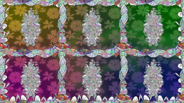 Organik motif arka planı. Kusursuz desen. Raster illüstrasyonu. Ultraviyole kumaş deseni.