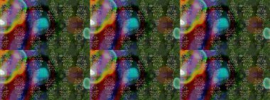 Küçük çiçekteki sevimli çiçek deseni. Yeşil renkte çiçekler.