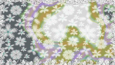 Gri renkli çiçekler. Çiçekli karalama şeklinde Raster çiçek deseni. Yumuşak, bahar çiçekli arka plan.