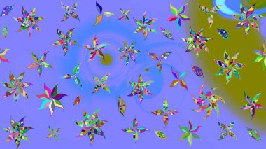 Raster Güzel kumaş deseni. Raster suluboya deseni, narin çiçekler, menekşe çiçekleri, tebrik kartı şablonu..