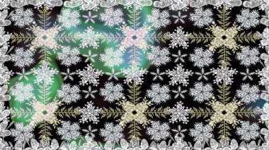 Raster illüstrasyonu. Çiçek buketleriyle klasik tarzda kusursuz desenler. Gri renklerde.