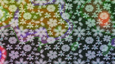 Gri renkli gri papatya deseni. Raster illüstrasyonu. Gri renklerde.