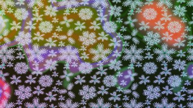 Sevimli çiçek raster deseni. Modaya uygun kumaş deseni. Renkli Yaz Temalı eskiz kalıbı. Düz Çiçek Elementleri Tasarımı.