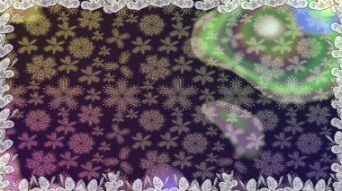 Suluboya kusursuz desen. Çiçek izi. Suluboya tarzında kahverengi renkte çiçekler.