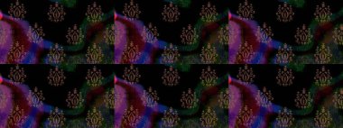 Raster çiçek desenli çiçek deseni, yapraklar, dekoratif elementler, sıçrama, lekeler, el çizimi kontur çizgileri ve Doodle çizim stili, grafik raster çizim çizimi.