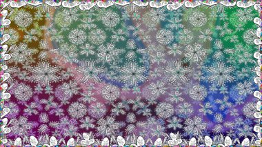 Gri kıvırcık çiçekler gri renkte şekillenir. Klasik çiçek tasarımı elementleri. Raster illüstrasyonu.