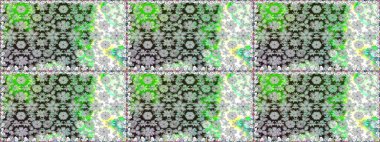 Raster illüstrasyonunda kusursuz çiçek deseni. Gri renklerde. Güzel kumaş deseni. Raster illüstrasyonu.