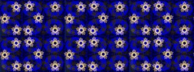 Raster düz çiçek çizim deseni. Mavi renkli çiçekler. Tasarım hediye paketi, tebrik kartları, posterler ve afiş tasarımı.