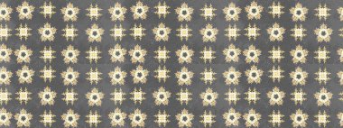 Çiçek desenli çizim. Raster illüstrasyonu. Asya tekstil tarzında. Güzel kumaş deseni. Renkli Bahar Teması eskiz kalıbı. Düz Çiçek Elementleri Tasarımı.