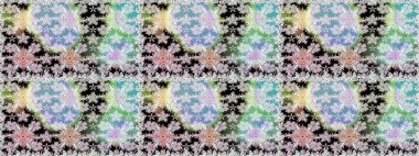 Çiçek deseni. Çiçeksiz arka plan. Şatafatlı bahar bahçesi dokusu. Raster illüstrasyonu.