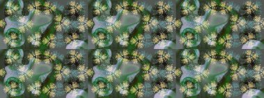 Renkli elementlerle Raster ilginç desen.