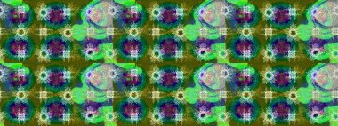 Yeşil, mavi ve nötr renklerde kristal kar tanesi. Raster illüstrasyonu.