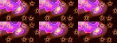 Kar taneleri tasarımı. Modern soyut tasarım posteri, kapak, siyah, kahverengi ve mor renkli kart tasarımı. Son moda kar taneleri ve elementler onun kartlarını gösteriyor. Retro biçim dokusu, kış elementleri.