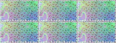 Raster. Şirin kelebeklerin kusursuz desenleri. Elle çizilmiş illüstrasyon. Moda Kumaşı Tasarımı. Mavi renkli resimler.