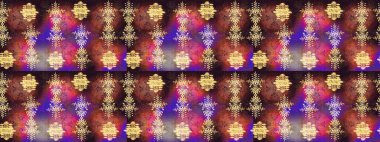 Raster illüstrasyon kar taneleri. Kışın sembolü. Kahverengi, mor ve pembe renklerde ayrık suluboya kar taneleri. Güzel dekorasyon.