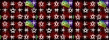 Geleneksel oryantasyon süsü. Klasik klasik klasik arka plan. Klasik Raster altın desenini çiz. Altın elementli kırmızı, kahverengi ve siyah renklerin çizimi.