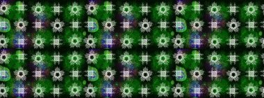 Raster illüstrasyonu. Raster Noel soyut renkli arka plan ve tatlı kar tanesi. Kar taneli yeşil, gri ve mavi renkler..