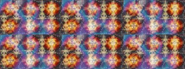 Folk Style. Raster illüstrasyonu. Stilize Çiçekler. Mandalas 'ın dekoratif dokusu. Lace Snowflakes 'in etnik kökü. Kumaş veya Duvar Kağıdı Tasarımı. Tekstil için Lacy Moda Yazdırma.