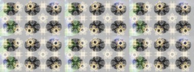 Yeni yıl kar tanesi. Tarafsız, bej ve gri renkler üzerine şirin soyut kar tanesi raster tasarımı. Düz kar karalama ikonları, kar taneleri silueti Noel afişi için, kartlar.