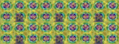 Raster kış deseni. Çiçek Elementleri 'nin soyut geçmişi. Raster illüstrasyonu. Yeşil, sarı ve mavi renkler üzerine tasarım.