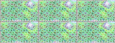 Renkli romantik kelebekler kusursuz desenli arka plan. Elle çizilmiş kelebeklerle. Dekoratif Raster çizimi. Mavi, nötr ve yeşil renkler üzerine soyut arkaplan.