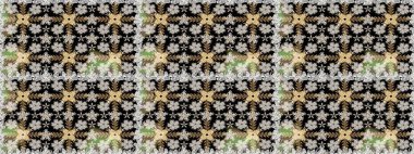 Çiçekler, suluboya ile sorunsuz çiçek desenli. Raster desen. Fantezi kumaş deseni.