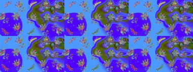 Renkli arka planda izole edilmiş kar tanelerinin düz tasarımı. Raster illüstrasyonu. Kar tanesi süsleme deseni. Kar taneleri arka planda. Kar taneleri deseni.