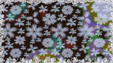 Kusursuz Tony kumaş deseni. Raster illüstrasyonu. Modaya uygun kumaş deseni. Küçük çiçekte sevimli çiçek deseni var..