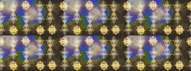 Kar taneleri arka planda. Kar tanesi süsleme deseni. Raster illüstrasyonu. Arkaplanda soyut kar taneleri olan düz tasarım. Kar taneleri deseni.