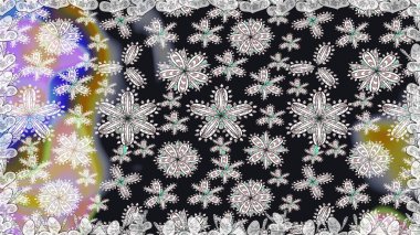 Soyut zarafet, çiçekli arkaplan deseni. Raster Güzel kumaş deseni.