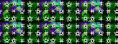 Yeşil, mavi ve siyah renkli suluboya kar taneleri. Kışın sembolü. Güzel dekorasyon. Raster çizimi kar taneleri.