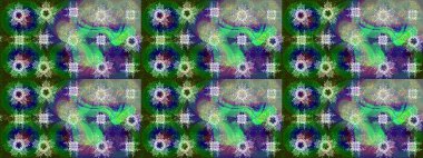 Snowflakes desen. Raster resim. Renk arka plan üzerinde izole soyut kar taneleri ile düz tasarım. Kar tanesi renkli desen. Raster kar taneleri arka plan.