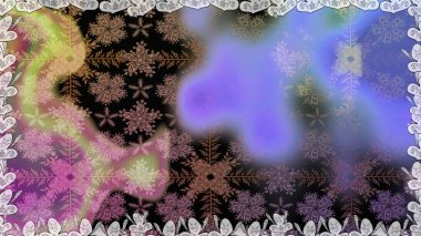 Çiçekli karalama şeklinde Raster çiçek deseni. Yumuşak, mor renkte bahar çiçekleri. Raster illüstrasyonu.