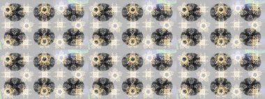 Küçük renkli çiçekler. Moda baskıları için zarif bir şablon. Tarafsız çiçekli bahar çiçekleri. Motley illüstrasyonu. Küçük çiçekte şirin desenler.