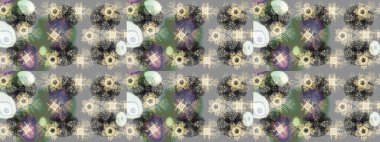 Raster illüstrasyonu. Kış konsepti Gri, nötr ve bej renkte kar tanelerinden oluşan kış deseni. Düz yatıyordu.