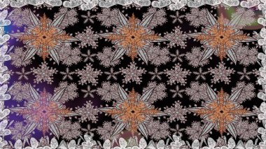 Gri renkli parlak çiçekli halı ile kusursuz desen..