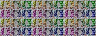 Duvar kağıdı, web sitesi arka planı, ambalaj kağıdı, davetiye, broşür, afiş veya web sitesi için kusursuz çiçek deseni kullanılabilir. Karalama elementleri. El çizimi Raster illüstrasyonu.