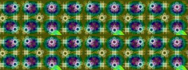 Renkli arka planda izole kar taneleri. Raster illüstrasyonu. Kar taneleri radyal yeşil, mavi ve nötr renkler.