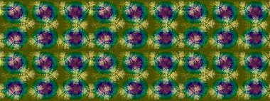 Yeşil renkte çiçeklerle süslenmiş kusursuz çiçek deseni. Suluboya tarzında yeşil renkte çiçekler.