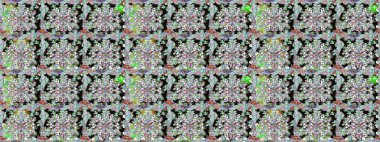 Tarafsız renklerde parlak çiçekli halı ile kusursuz desen.